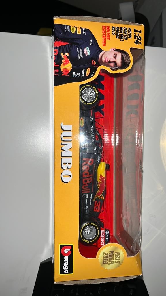 Mooie max verstappen race auto, Hobby en Vrije tijd, Modelauto's | 1:24, Ophalen of Verzenden, Zo goed als nieuw, Bburago