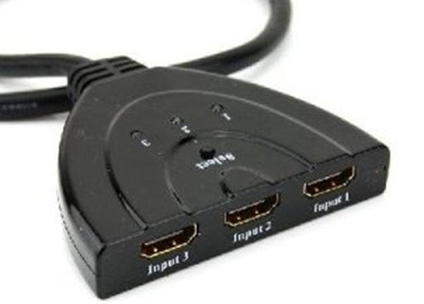 3-Input 1-Output HDMI Switch with Pigtail Cable, Ophalen of Verzenden, Nieuw, Minder dan 2 meter, HDMI-kabel