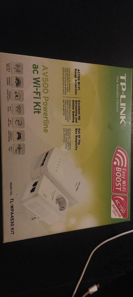 TP-Link AV500 Powerline ac Wi-Fi Kit, Ophalen of Verzenden, Zo goed als nieuw, TP-Link