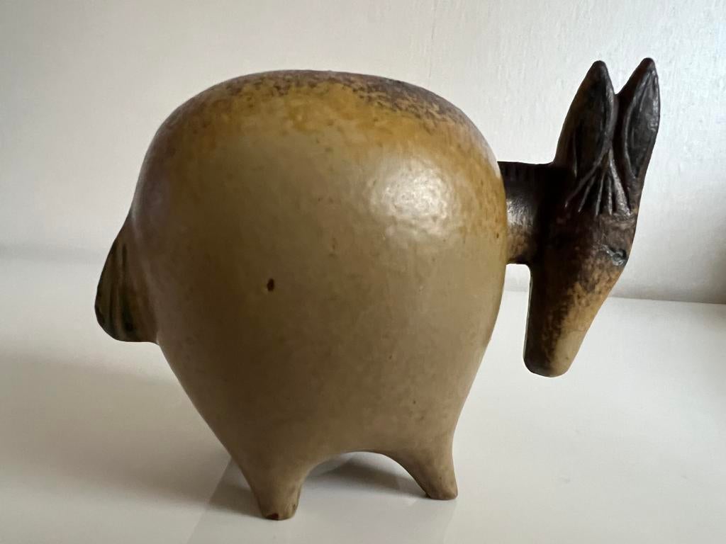Vintage Lisa Larson Gustavsberg Ezel Donkey Large Zoo 1965, Antiek en Kunst, Kunst | Designobjecten, Ophalen of Verzenden