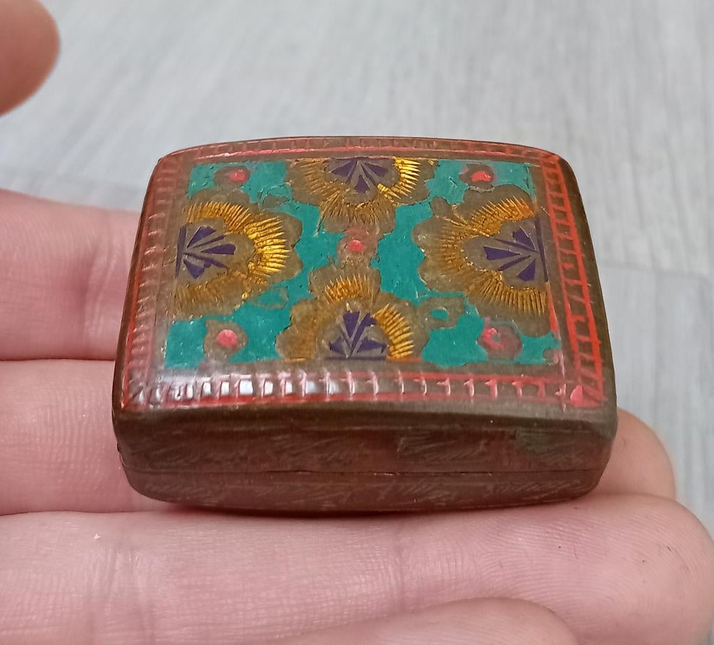 vintage pillendoosje, Ophalen of Verzenden