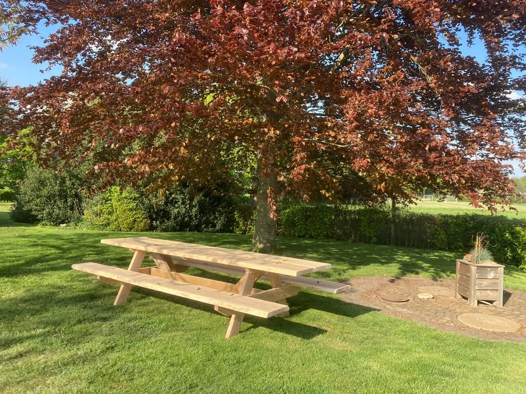 Te koop: Douglas Picknicktafels in diverse maten! 🌳, Tuin en Terras, Ophalen of Verzenden, Nieuw, Rechthoekig, Hout