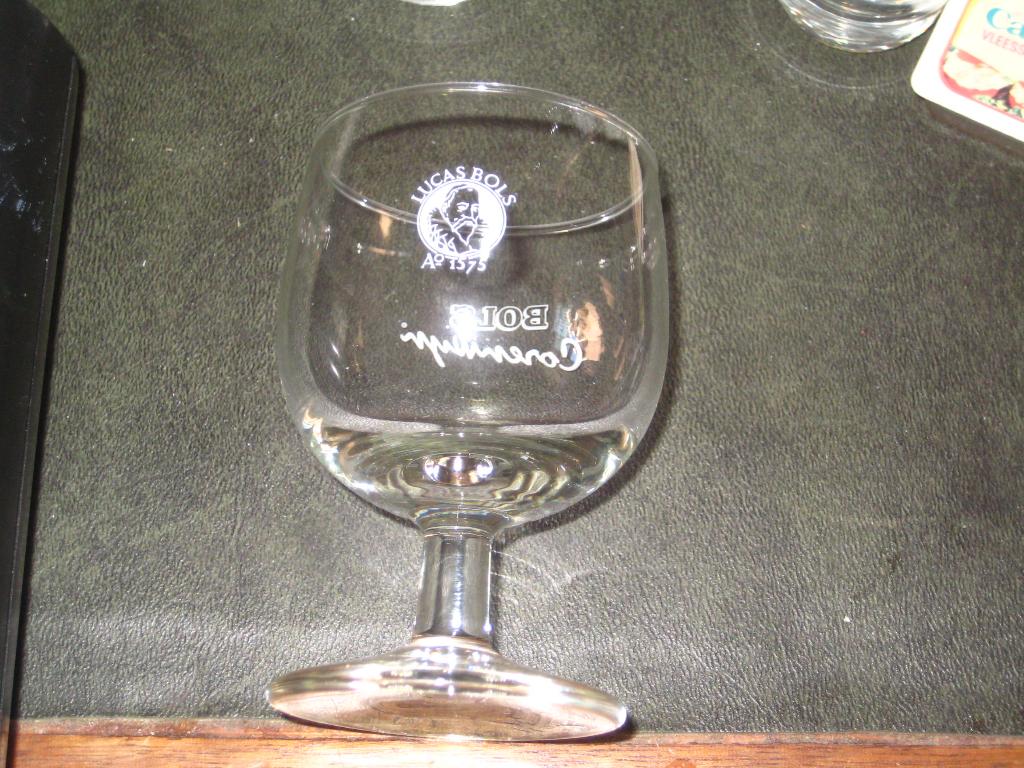 borrelglaasje lucas bols (vlgnr 70) corenwyn / bols in klein, Ophalen of Verzenden, Zo goed als nieuw, Borrel- of Shotglas