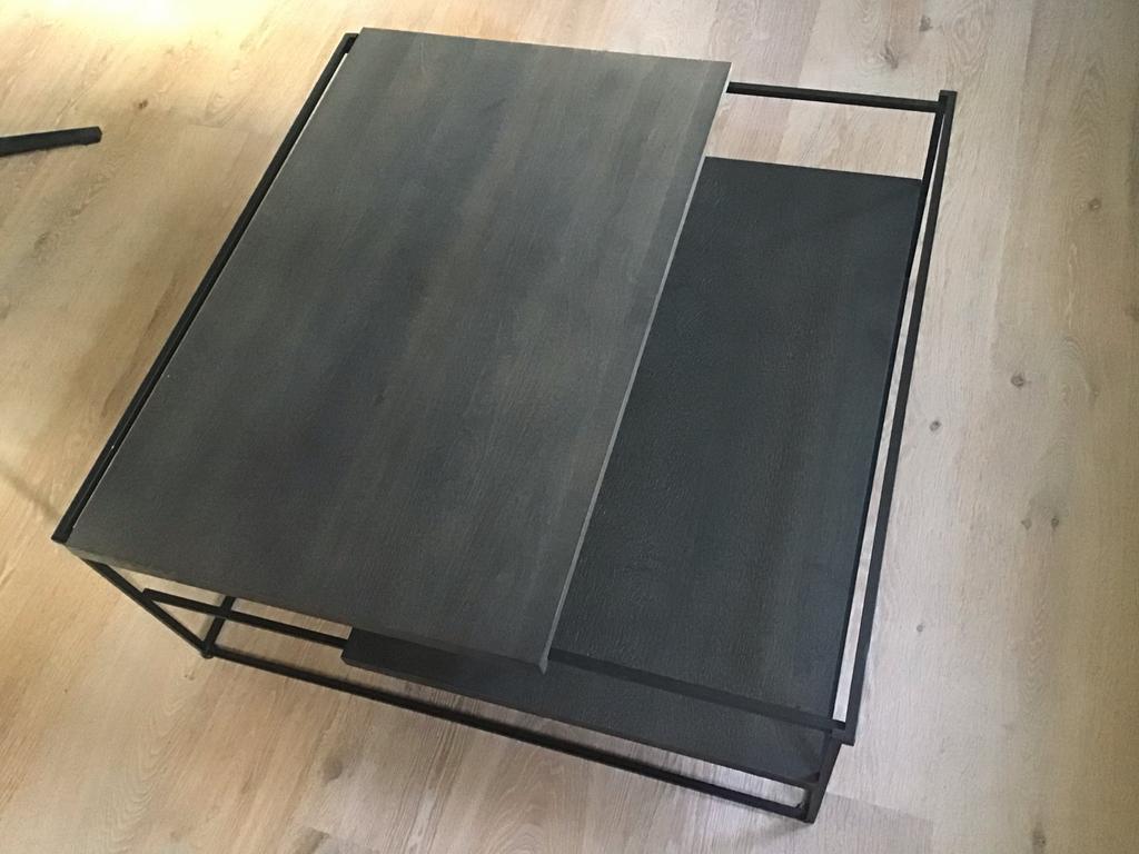 Mooie salontafel 36x82x81 cm, 100 tot 150 cm, Vierkant, 50 tot 100 cm, Zo goed als nieuw