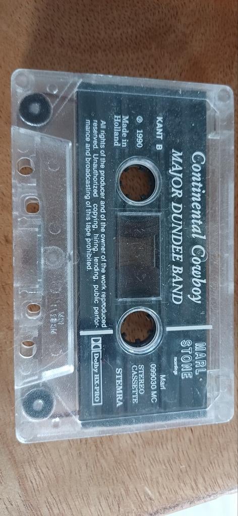 Continental Cowboy - Major Dundee Band Cassette, Cd's en Dvd's, Cassettebandjes, Gebruikt, Origineel, Country en Western, 1 bandje