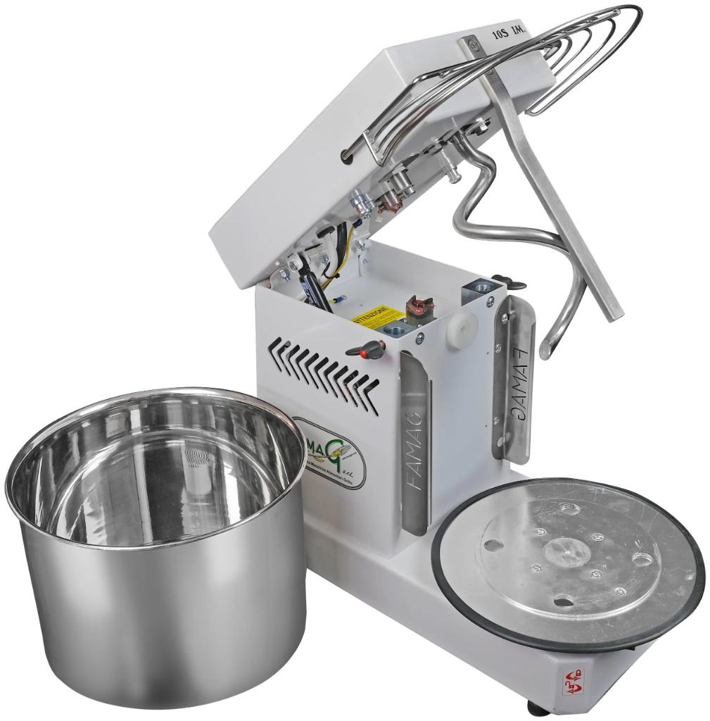 Famag IM5S 230 10 Speed spiraalkneder met afneembare kom, Famag, 4 liter of meer, 3832 LE, Nieuw