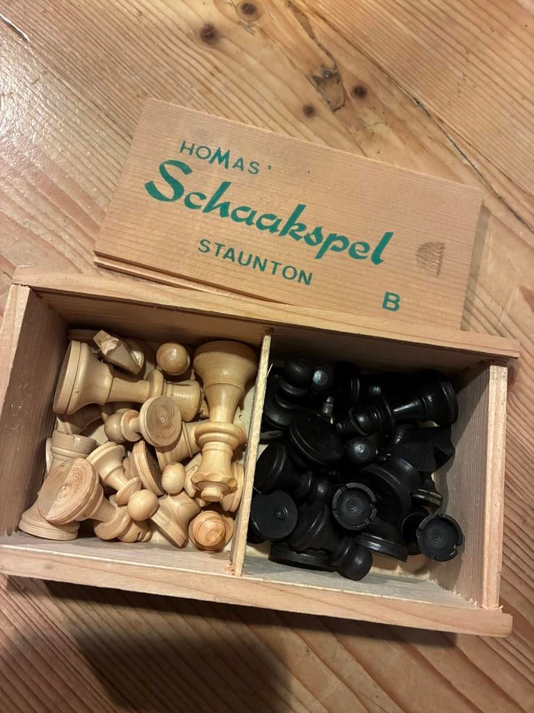 Staunton Schaakset, Hobby en Vrije tijd, Gezelschapsspellen | Bordspellen, Een of twee spelers, Ophalen of Verzenden, Zo goed als nieuw