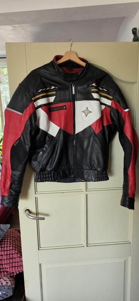 Vintage moterjas damen leer, Motoren, Kleding | Motorkleding, Ophalen of Verzenden, Tweedehands