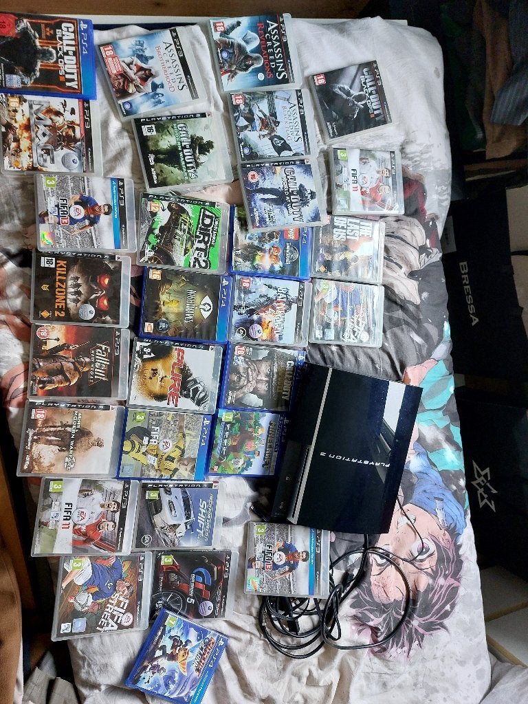 Playstation 3 spelcomputer en spellen + ps4