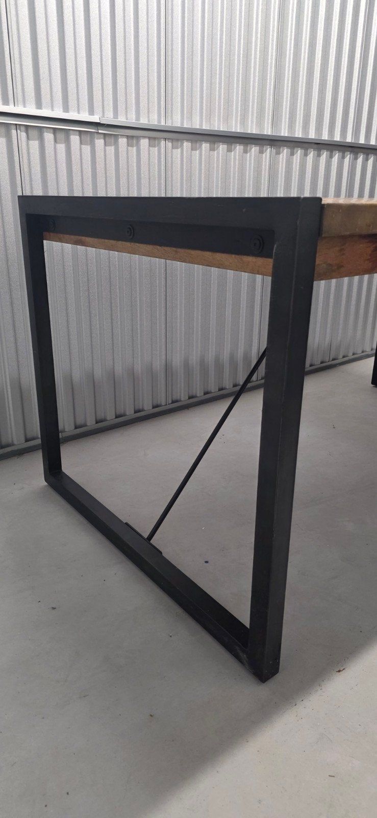 mangohouten eettafel met 4 stoelen, Antiek en Kunst, Ophalen