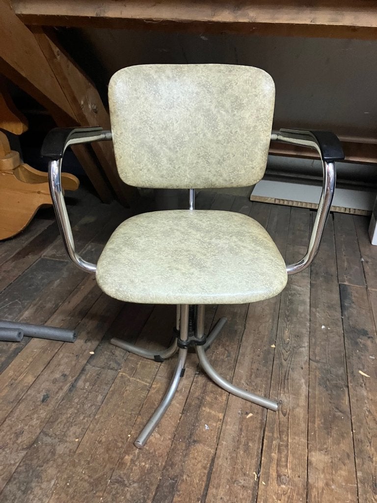 Vintage buisframe (bureau) stoel, Ophalen, Gebruikt, Eén