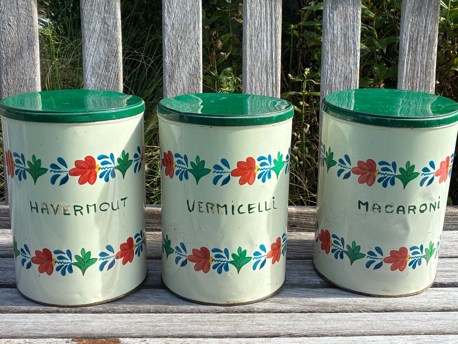 3 Tomado blikken vintage 29cm hoog, Ophalen of Verzenden