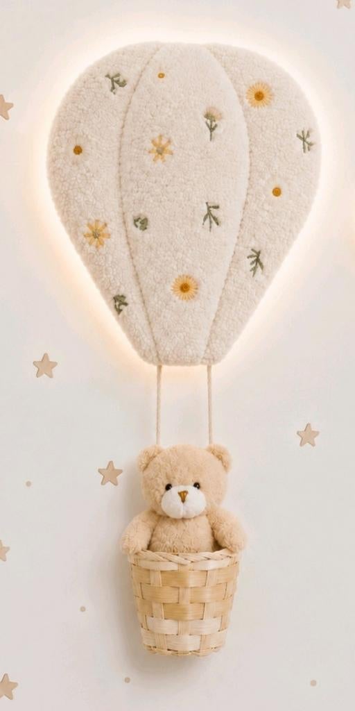 Dreamlight wandlamp luchtballon & wolkje baby-of kinderkamer, Ophalen of Verzenden, Nieuw, Lamp
