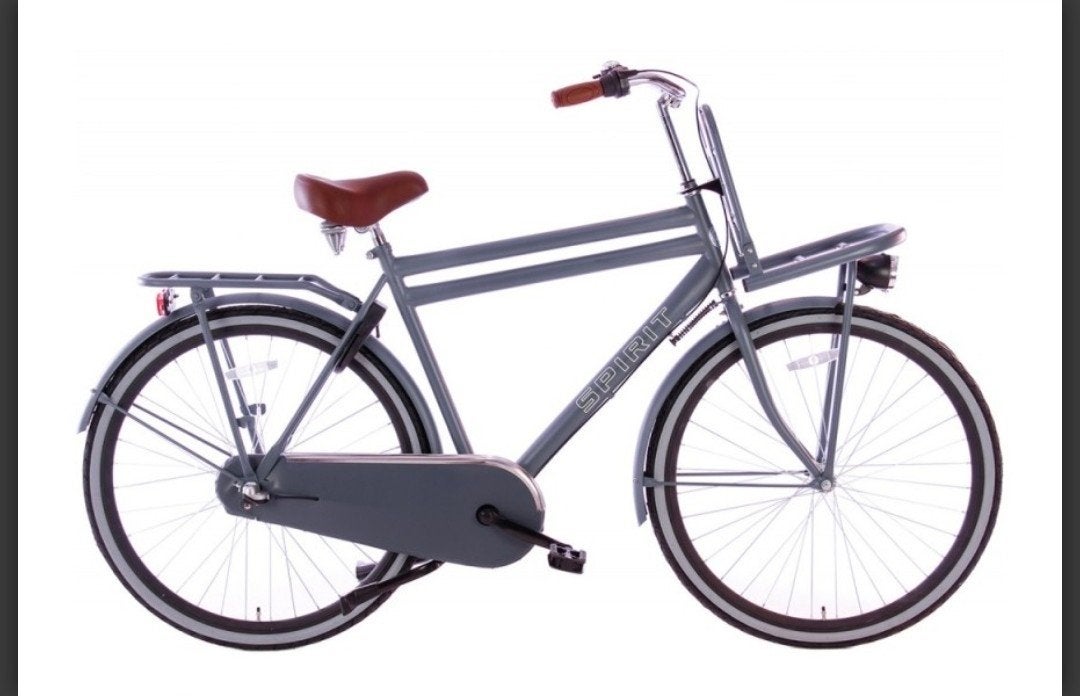 Heren transportfiets mat grijs, Ophalen, Gebruikt, Overige merken, Versnellingen