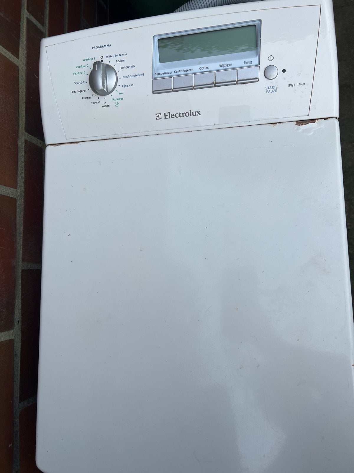 Electrolux EWT 1540 Bovenlader Wasmachine, Ophalen, Gebruikt, Bovenlader, 85 tot 90 cm