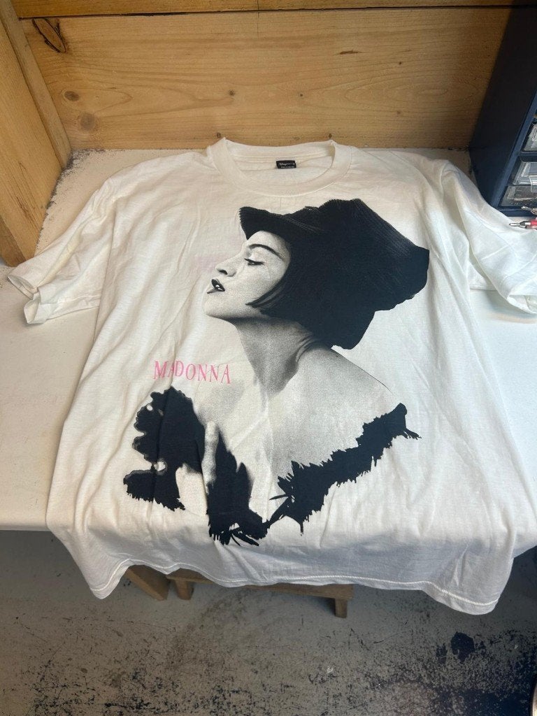 Vintage Madonna T-Shirt Blonde Ambition Tour (maat dames XL), Info@green-vinyl.com, Ophalen of Verzenden, Kleding, Green Vinyl