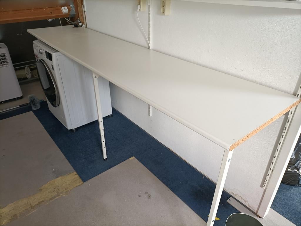 Aanrecht werkblad wit 270cmx60cm, Ophalen, Wit, Nieuw, 200 cm of meer