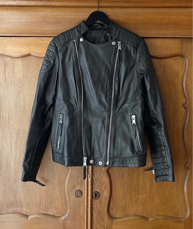 Versano leren jasje Bikerjack, Ophalen of Verzenden, Zo goed als nieuw, Maat 38/40 (M), Zwart