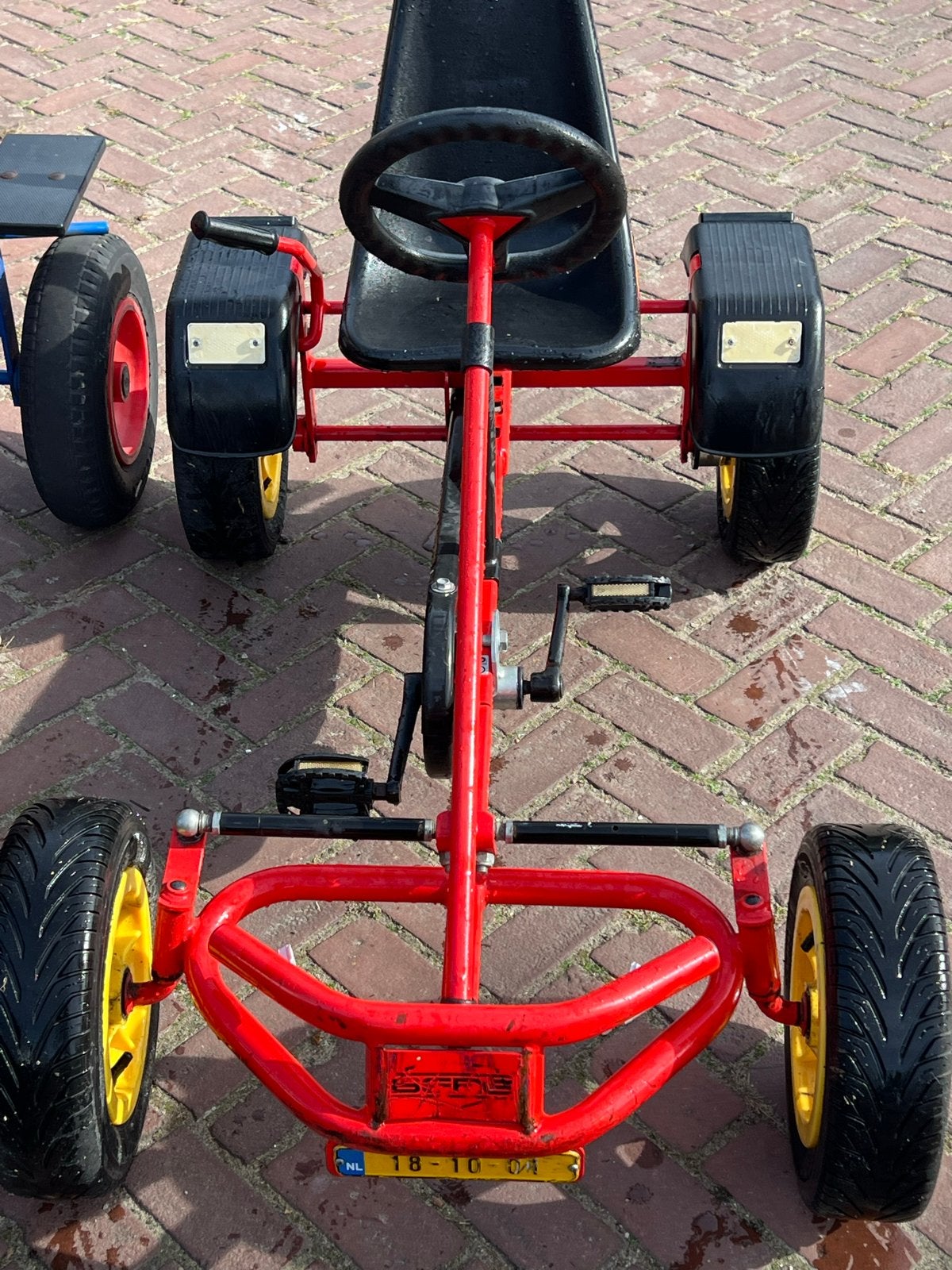 Rode skelter met trappers - Berg