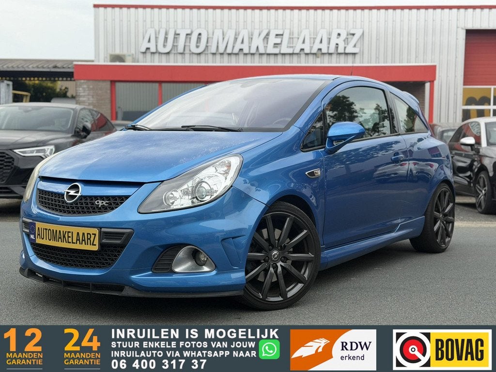 Opel Corsa 1.6-16V T OPC BLOW OFF VALVE LMV RECARO, Stof, Gebruikt, Automatische klimaatregeling, Blauw
