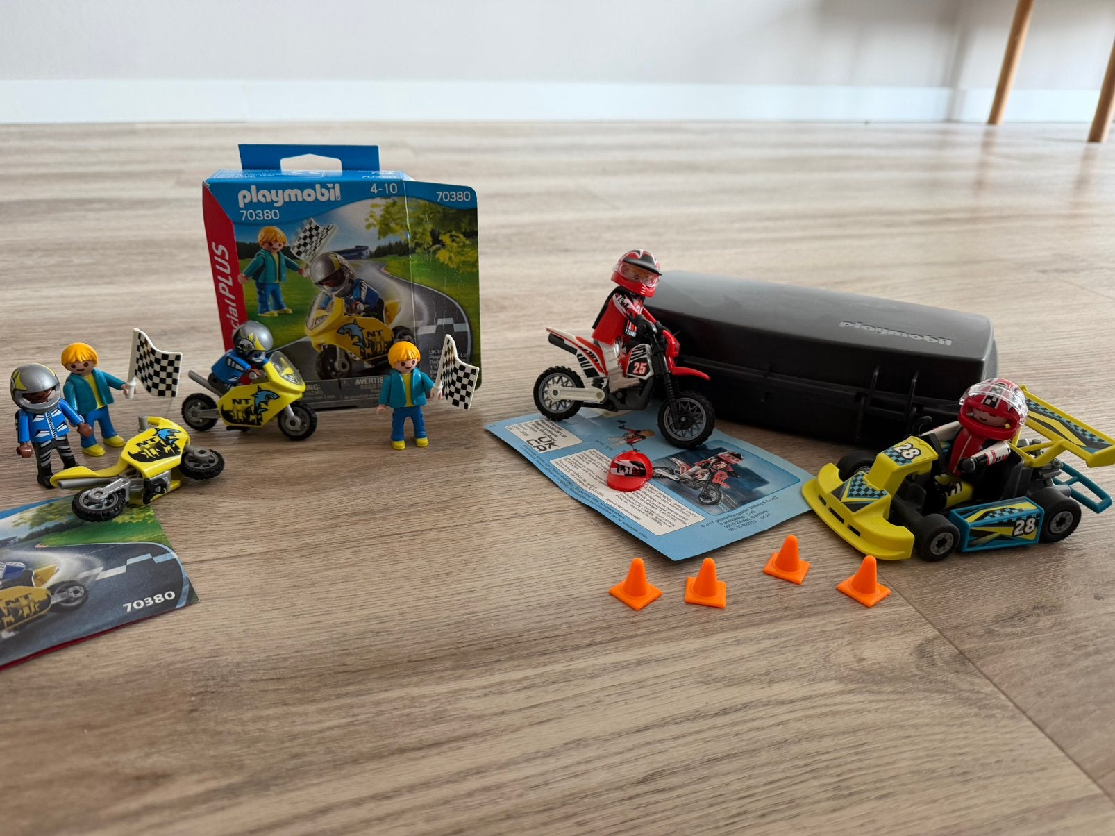 Playmobil Race set - Motoren en Kart, Ophalen of Verzenden, Zo goed als nieuw