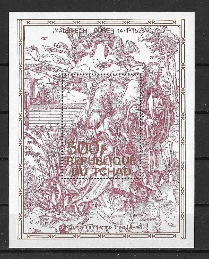 Tsjaad Michel blok 75 postfris  DÜRER, Ophalen of Verzenden, Overige landen, Postfris