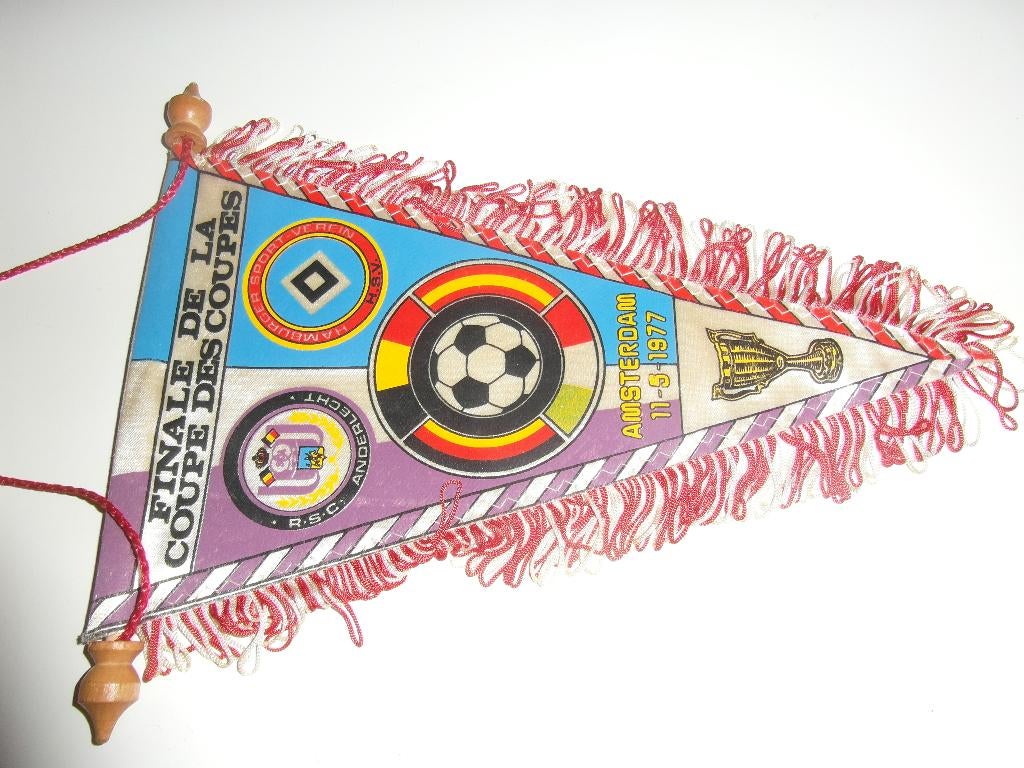 vaantje anderlecht hamburger sv hsv ECWC finale 1977 europa, Ophalen of Verzenden, Zo goed als nieuw, Buitenlandse clubs, Vaantje of Sjaal
