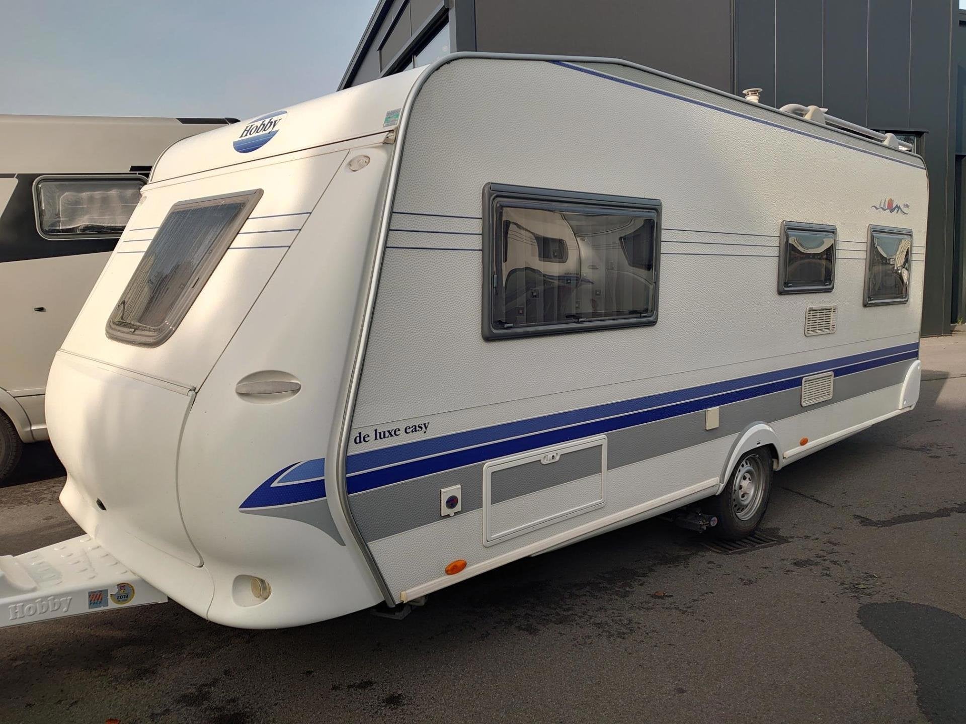 Hobby 540 UL Enkele bedden rondzit mover Airco + VT + luifel, Rondzit, Hobby, Bedrijf, 5 tot 6 meter