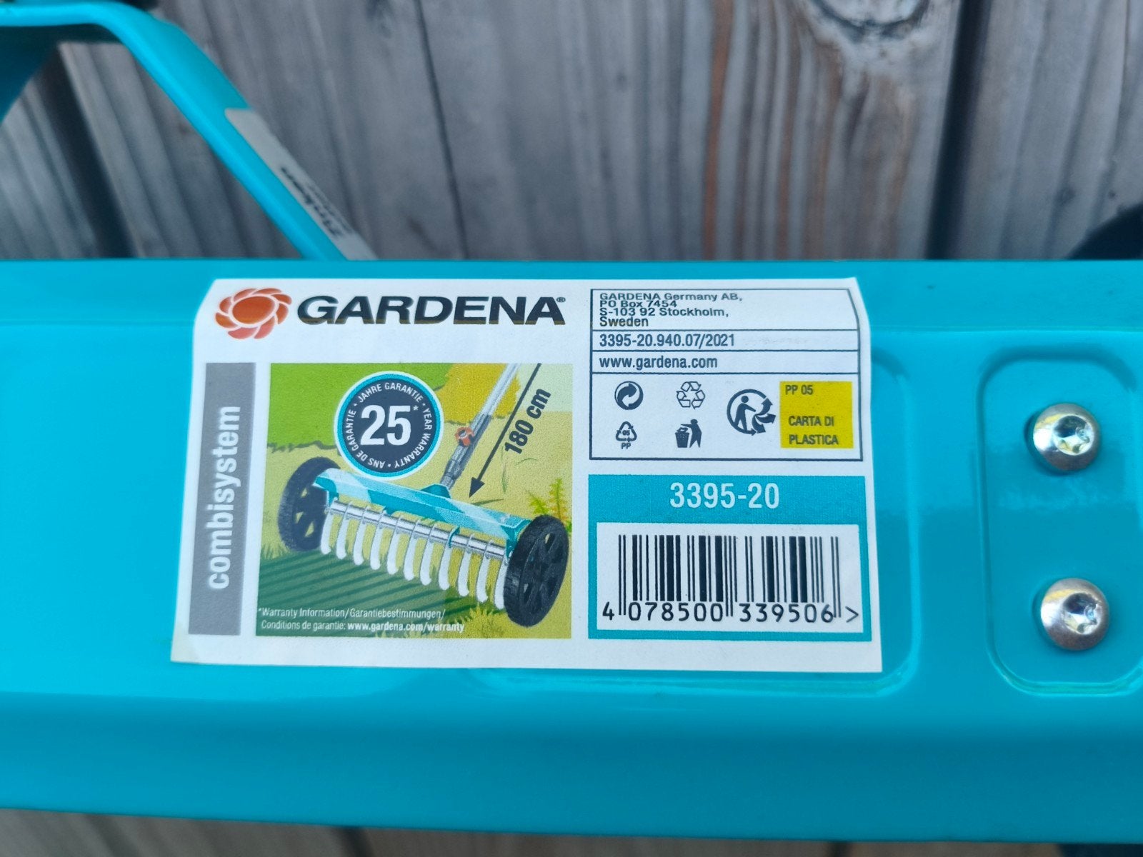 Gardena Combisystem Verticuteerhark 3395-20, Tuin en Terras, Ophalen, Zo goed als nieuw, Hark, Gardena