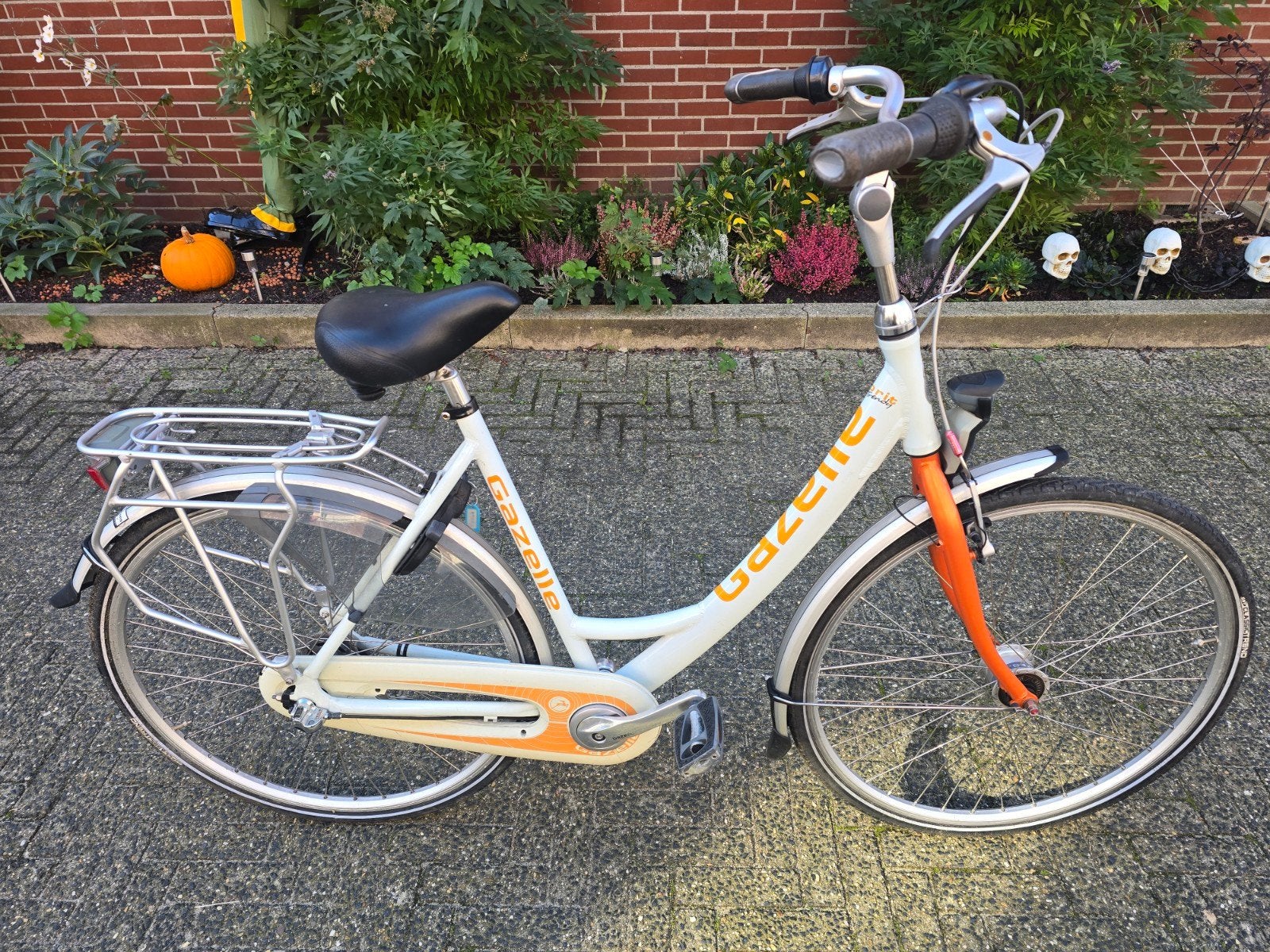28 inch zgan gazelle esprit trendy damesfiets 56 cm 3v., Ophalen, 53 tot 56 cm, Versnellingen, Zo goed als nieuw