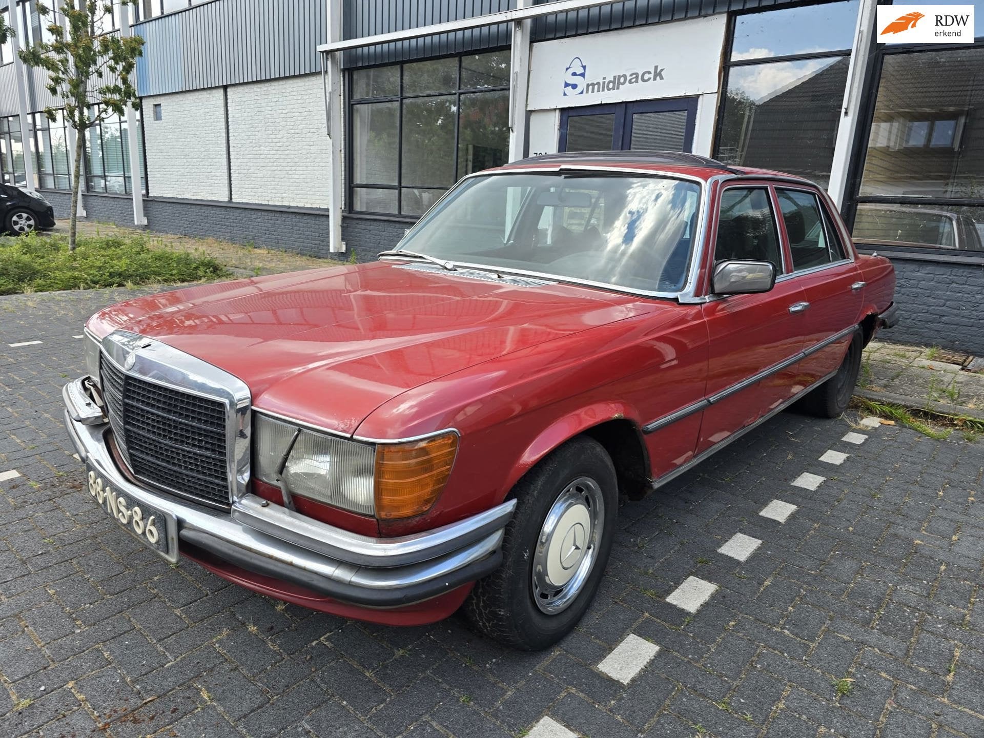 Mercedes-Benz S-klasse 450 SEL AMG W116 Oldtimer Lange Versi, Automaat, Gebruikt, 8 cilinders, Origineel Nederlands