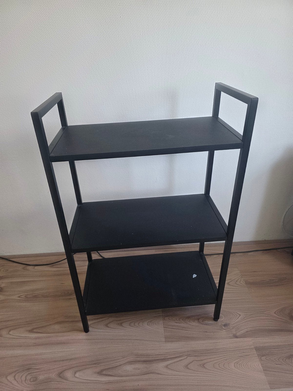 Zwarte 3-laags kast / opbergrek, Ophalen, Gebruikt