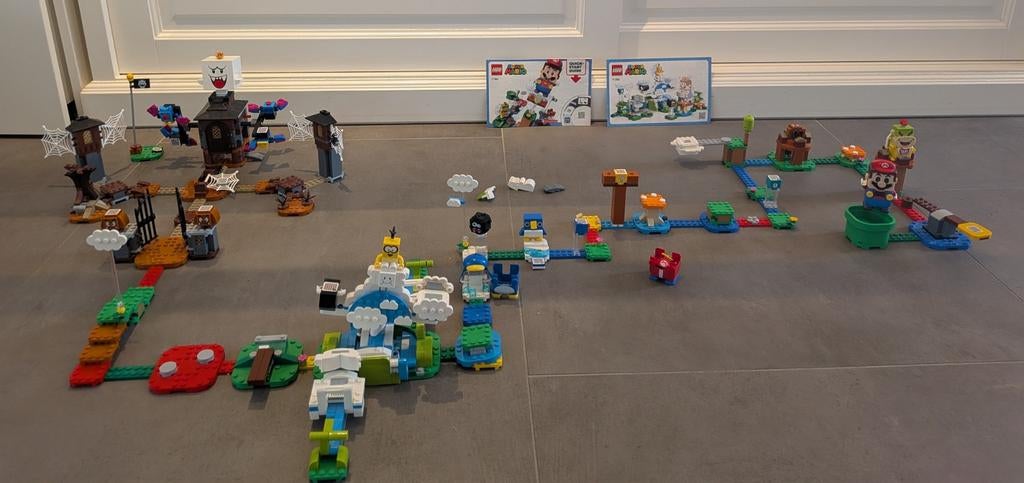 LEGO Super Mario met uitbreidingen, Compleet, Overige thema's, Lego, Ophalen of Verzenden