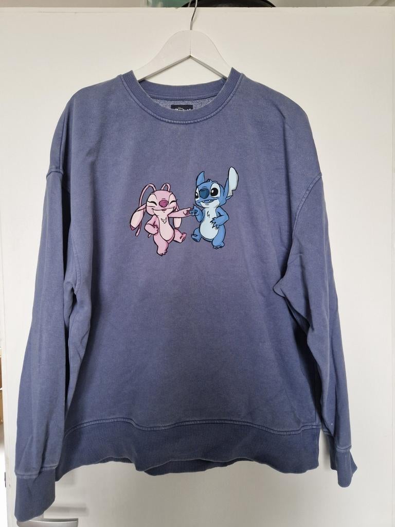 Stitch & Angel sweater / M / oversized, Ophalen of Verzenden, Zo goed als nieuw, Maat 38/40 (M), Blauw