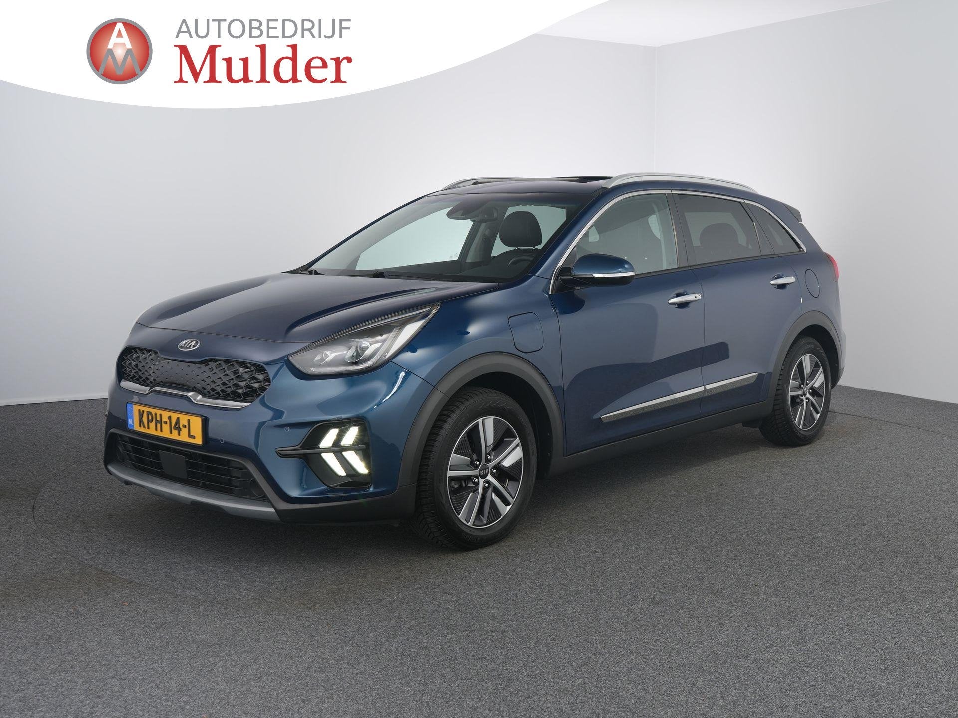 Kia Niro 1.6 GDi PHEV DynamicPlusLine | Pano | Afneembare tr, Gebruikt, Blauw, Leder en Stof, Plug-in hybride