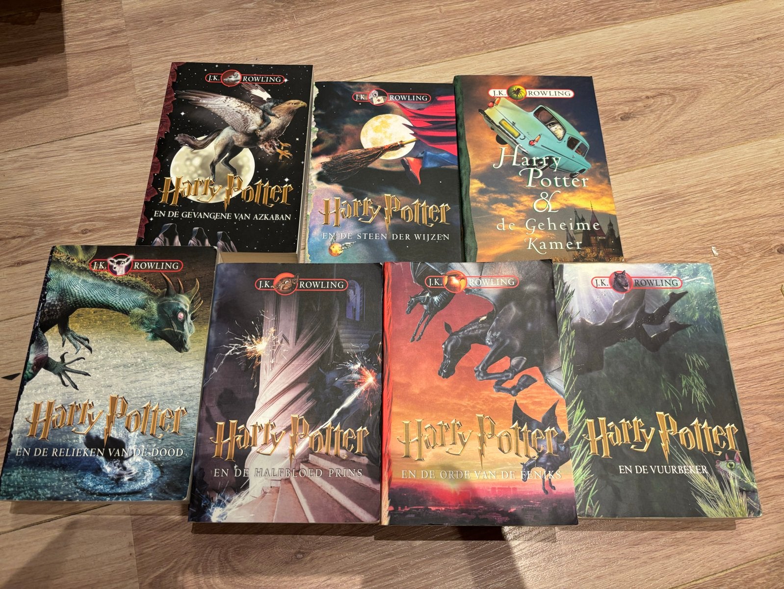 Complete Harry Potter Boekenserie (7 boeken), Ophalen of Verzenden, Gebruikt, Boek of Poster