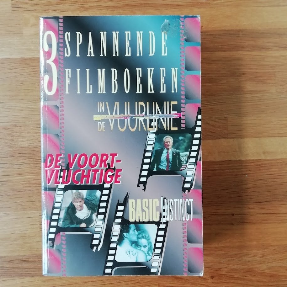Spannende filmboeken Vuurlinie Voortvluchtige Basic Instinct, Gelezen, Film- of Tv-bewerking, Diverse auteurs, Ophalen of Verzenden