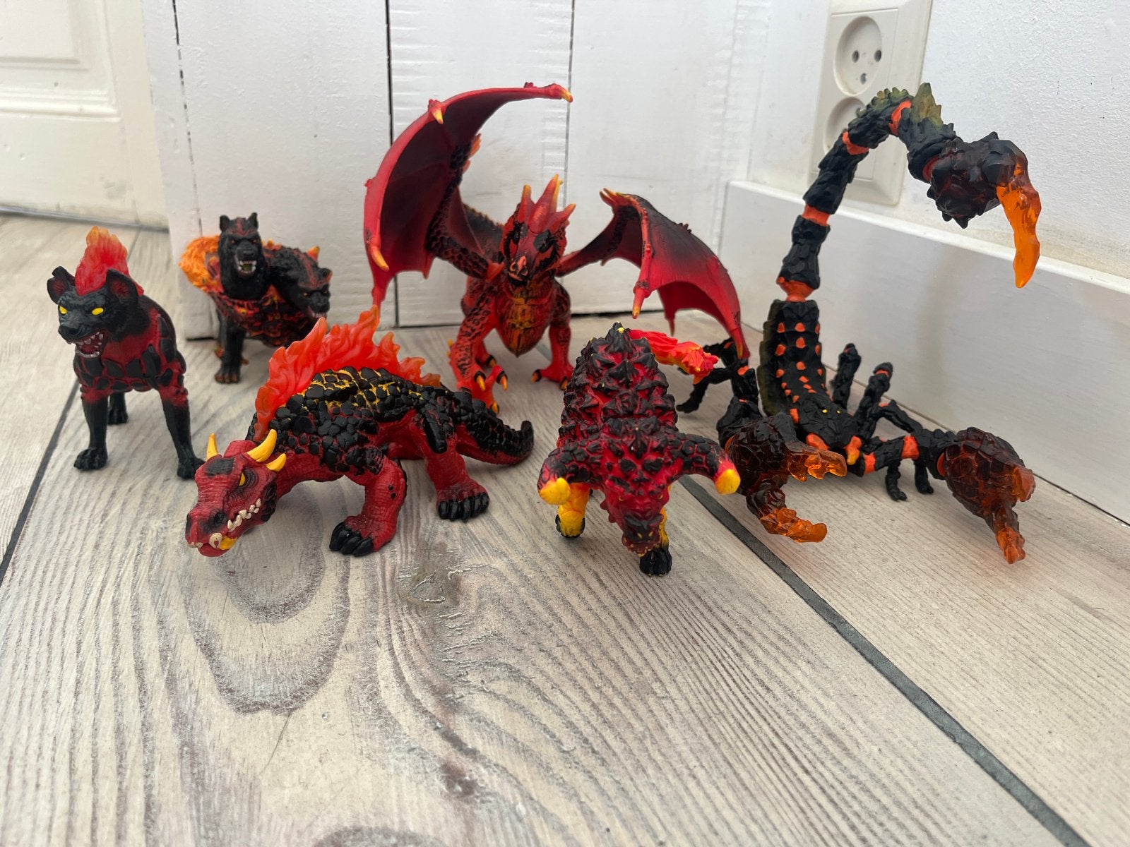 Schleich Eldrador Creatures Vuur/Lava Serie - 6 Beesten, Kinderen en Baby's, Speelgoed | Actiefiguren, Ophalen of Verzenden, Gebruikt