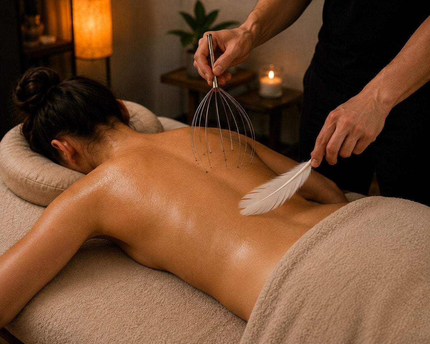 Ontspannende & Kriebelmassage – 60 minuten €20, Ontspanningsmassage