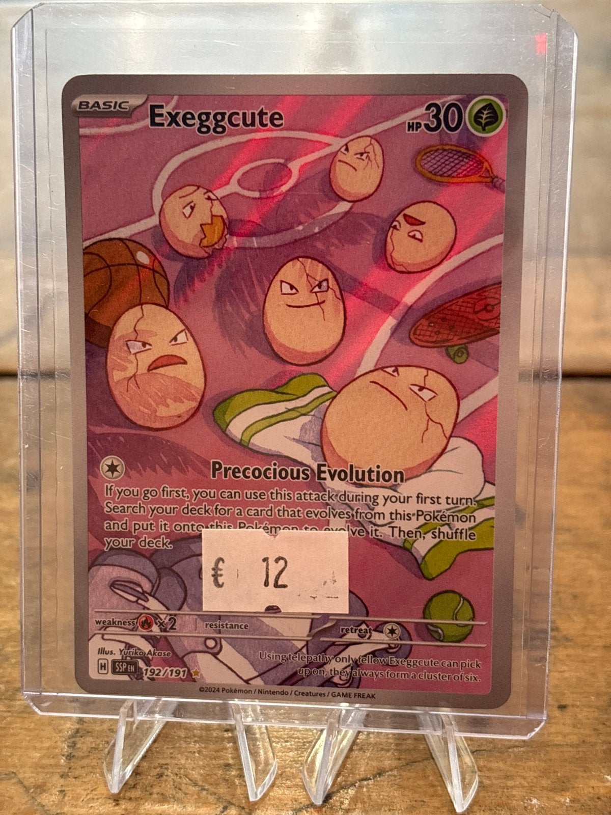 Pokémon Exeggcute SSP192/197 kaart, Ophalen of Verzenden, Zo goed als nieuw, Losse kaart