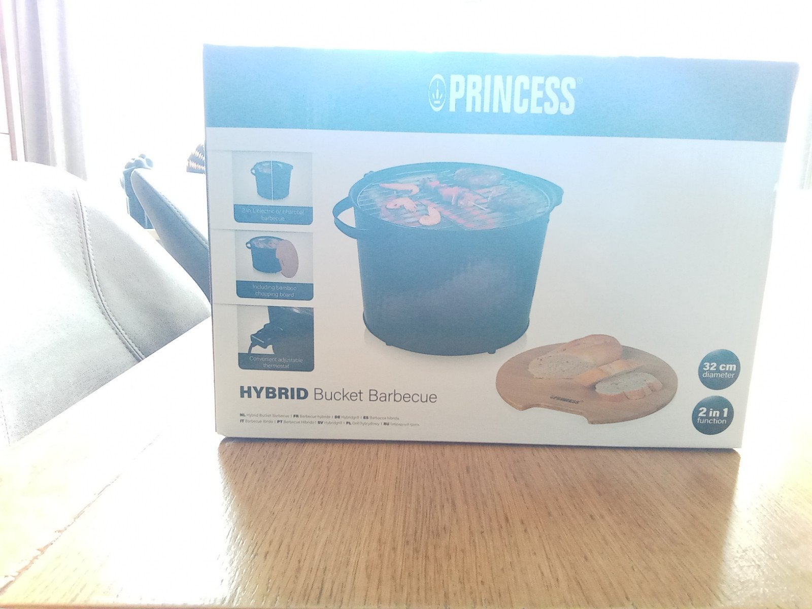 Princess Hybrid Bucket Barbecue 2-in-1 - Nieuw in doos, Tuin en Terras, Ophalen, Nieuw, Princess