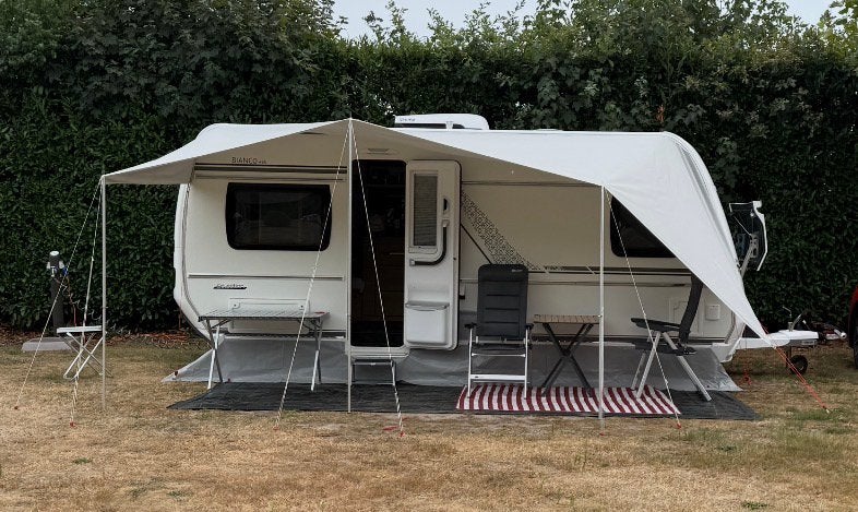 Caravan Reda schuifluifel, Caravans en Kamperen, Ophalen, Gebruikt