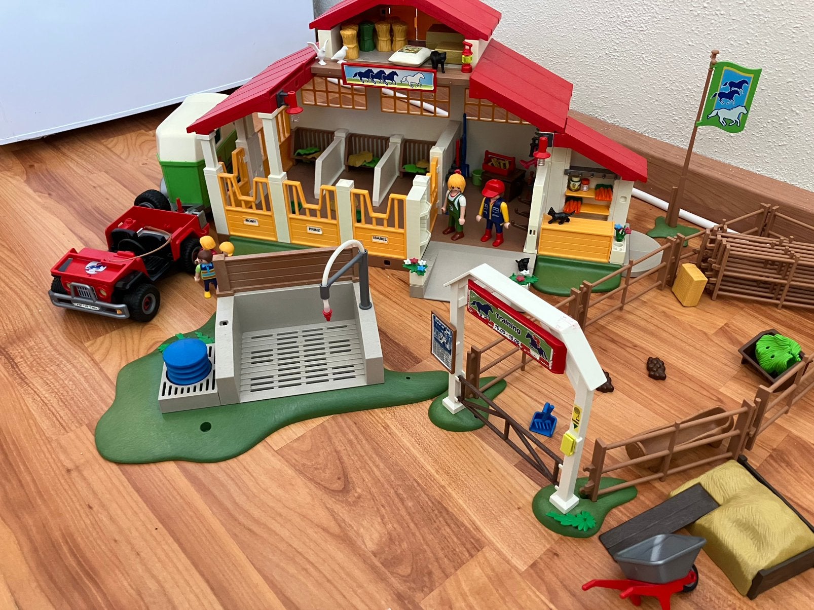 Playmobil uitgebreide paarden manege set, Ophalen, Gebruikt