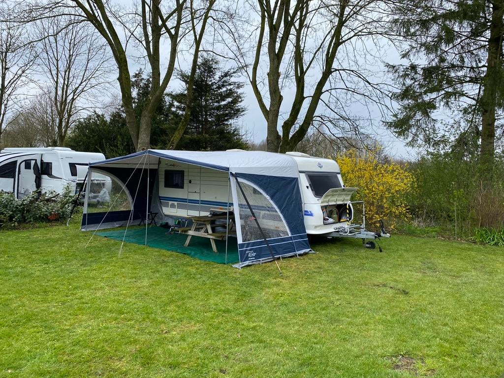 Zgan panoramaluifel zonder stokken, Caravans en Kamperen, Caravan accessoires, Ophalen, Zo goed als nieuw
