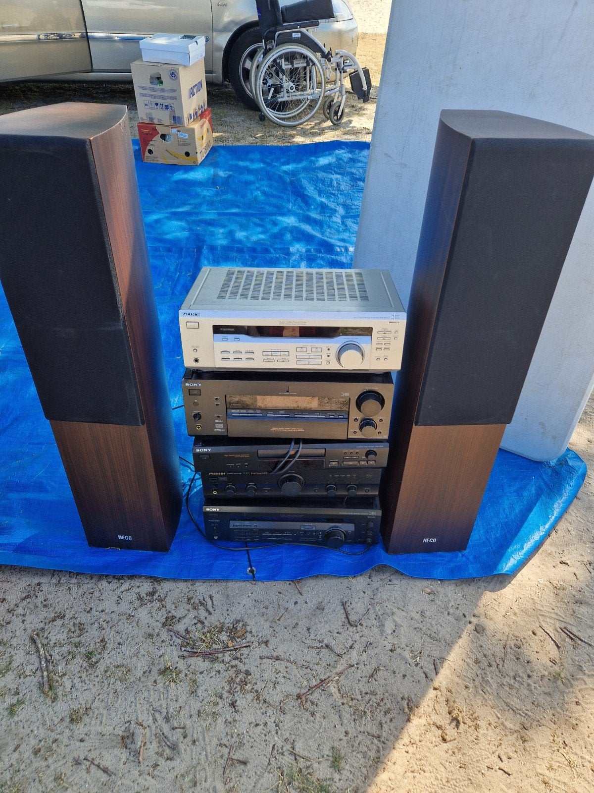 Complete Stereo Set met Versterker en Luidsprekers, Overige merken, Gebruikt, Ophalen of Verzenden, 60 tot 120 watt