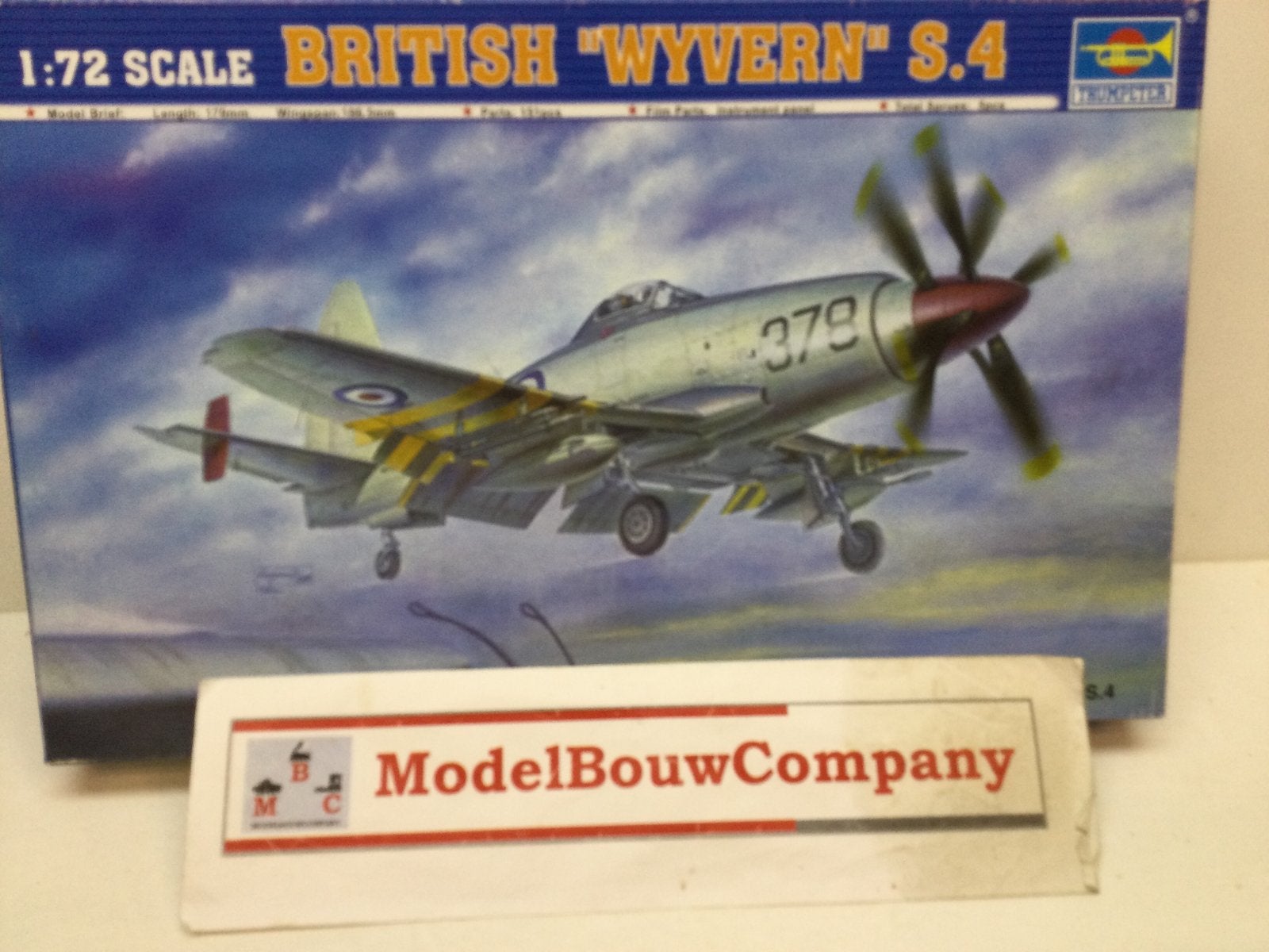 Trumpeter 01619 WWII British Wyvern S.4.  1/72, Overige merken, 1:72 tot 1:144, Ophalen of Verzenden, Zo goed als nieuw