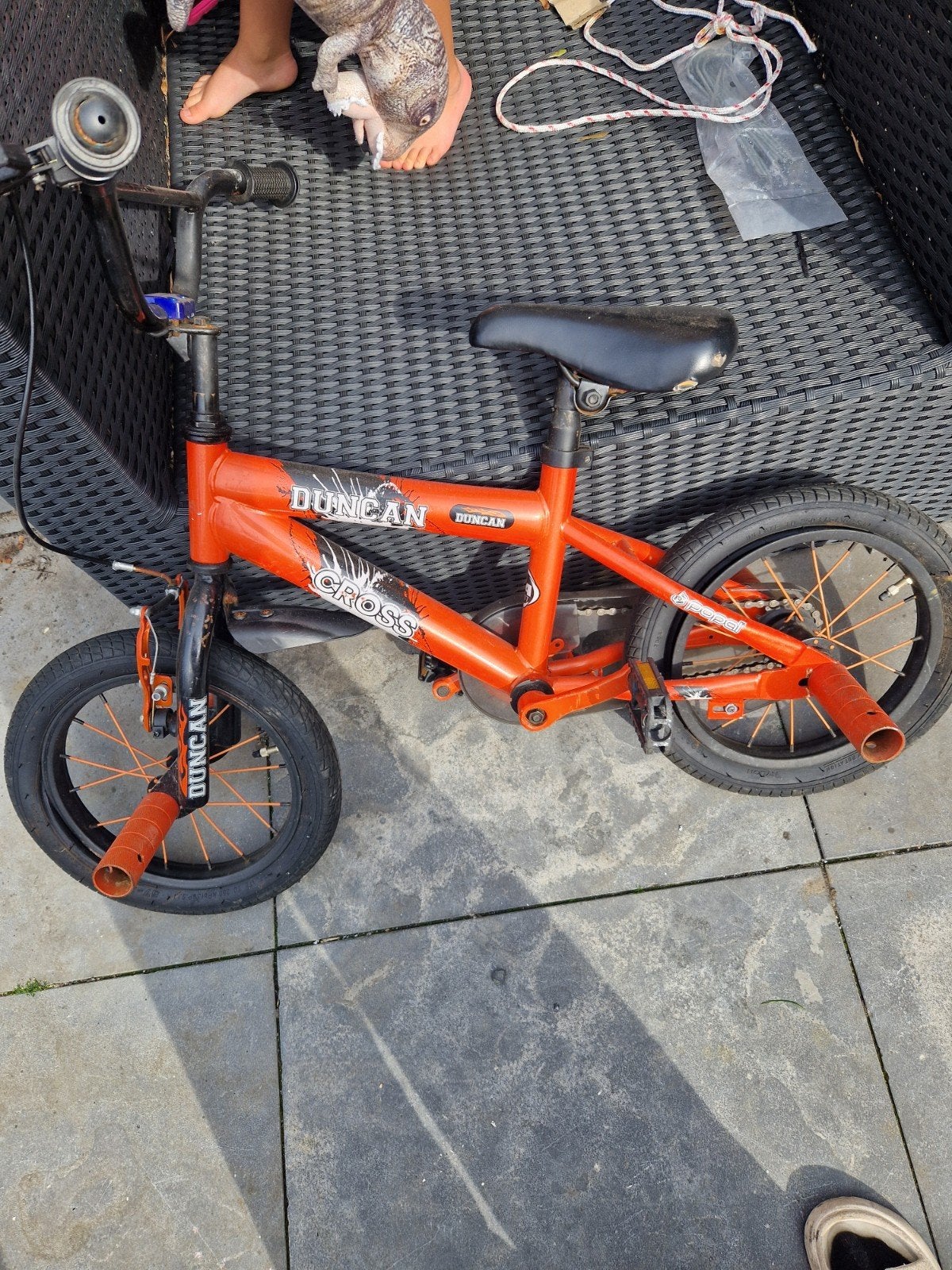 Kinderfiets Duncan Cross - band lek, voor klein prijsje, Fietsen en Brommers, Ophalen of Verzenden, Gebruikt, Minder dan 16 inch