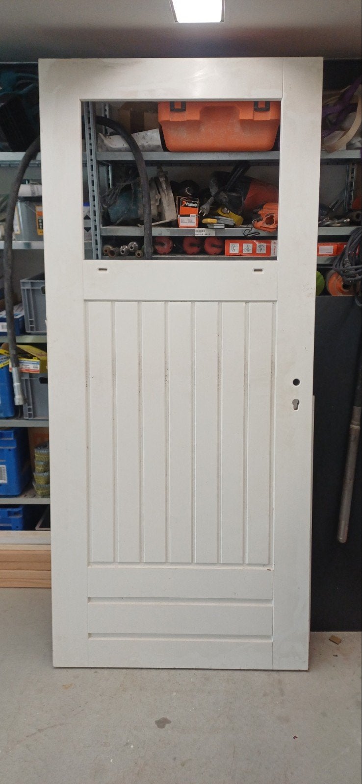 Merbau achterdeur. 930x2115x40, Ophalen, Nieuw, Buitendeur, 200 tot 215 cm