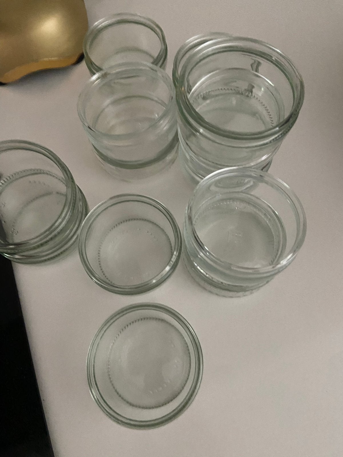 Glazen bakjes  voor dessert of verven, Antiek en Kunst, Ophalen of Verzenden