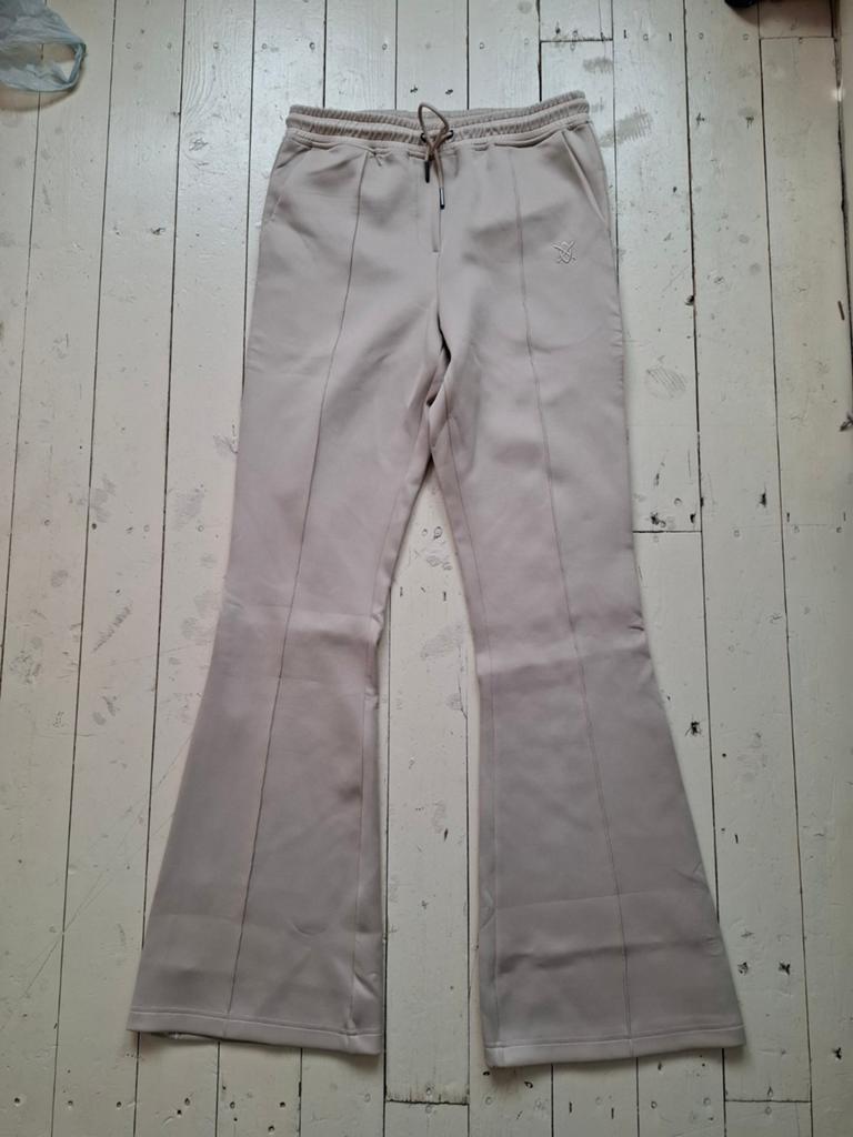 Daily Paper Flair Broek Zandkleur Maat S met Logostreep, Beige, Daily Paper, Ophalen of Verzenden, Maat 36 (S)